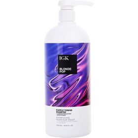 IGK by IGK BLONDE POP PURPLE TONING SHAMPOO 33.8 OZ