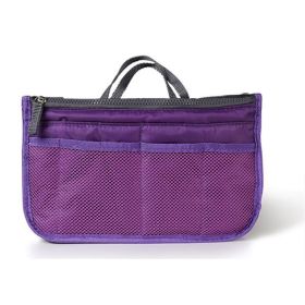 Women Lady Travel Insert Handbag Organiser Makeup Bags (Type: Makeup Bags, Color: Purple)